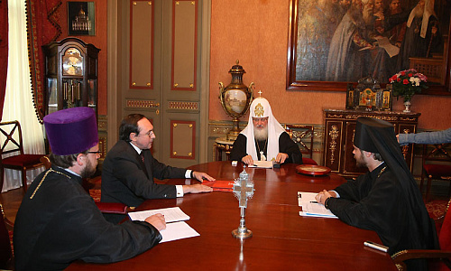 Встреча В. А. Никонова со Святейшим Патриархом Московским и всея Руси Кириллом