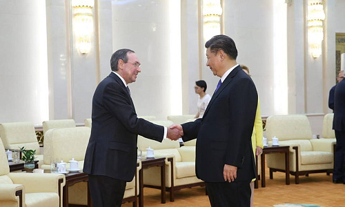 Встреча с Председателем КНР Си Цзиньпином 5 июля 2018.jpg